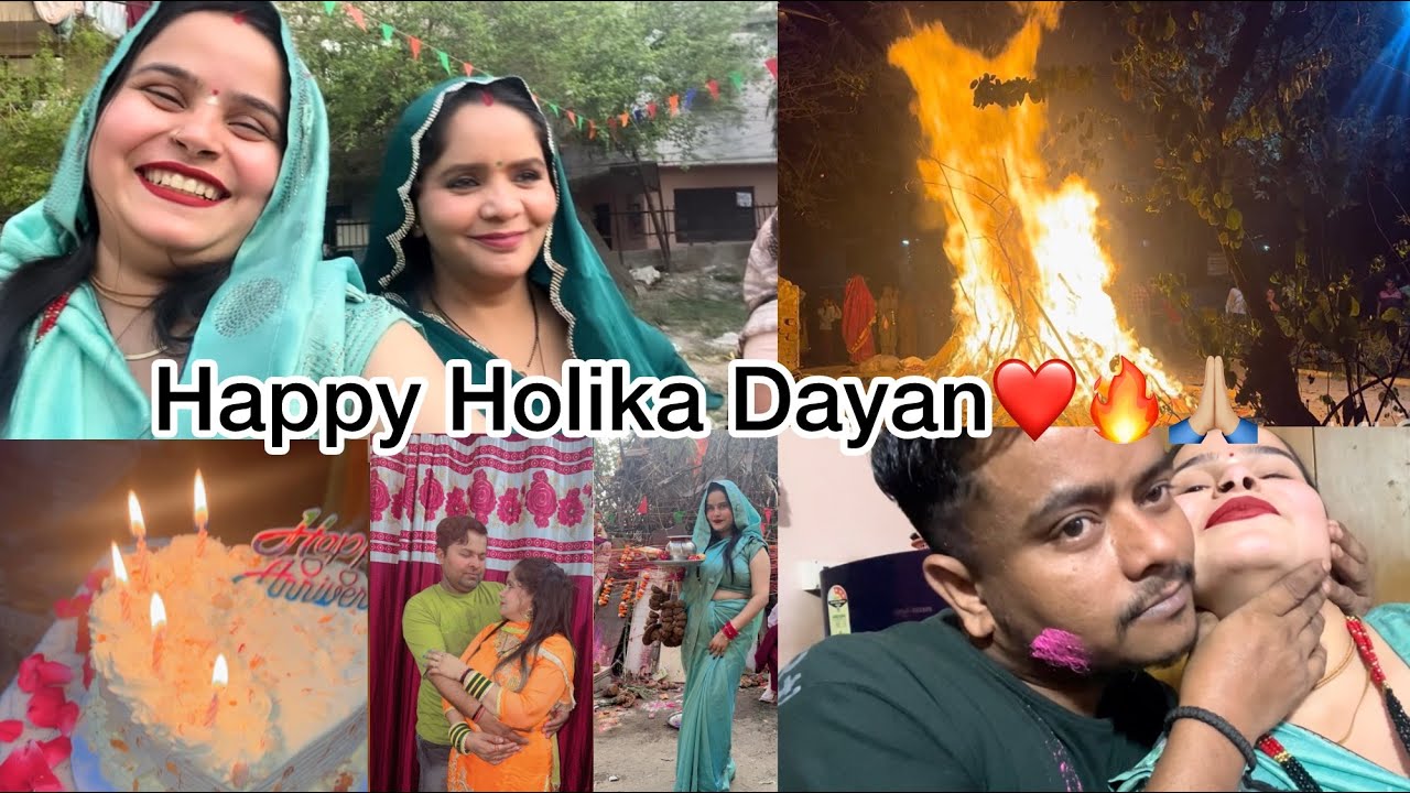 Happy Holika Dayan ￼❤️🙏🏼🔥 happy anniversary, Nanda Nanda ji 🧿🫂❤️￼