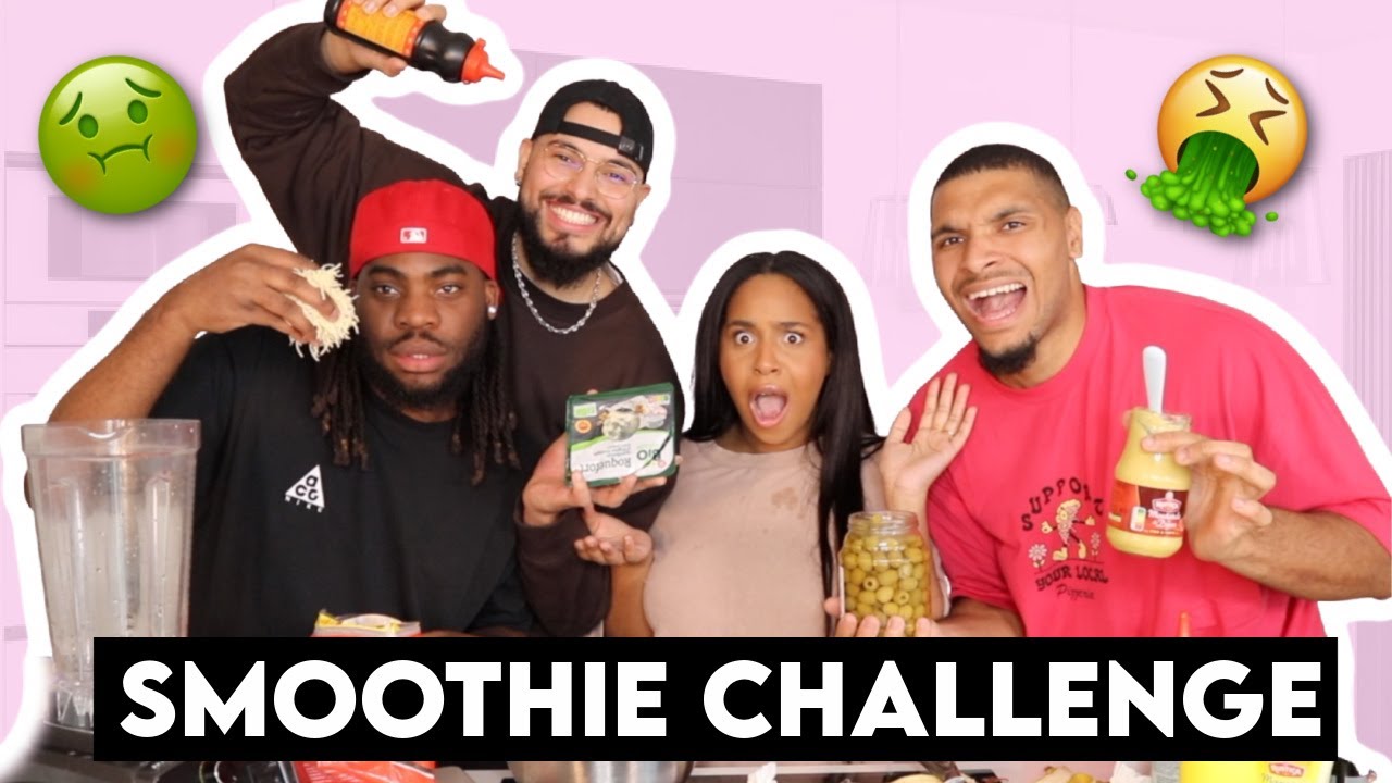 SMOOTHIE CHALLENGE DE OUF : MA FEMME VS MES POTES ! (ON A VOMI) 🤮🤢