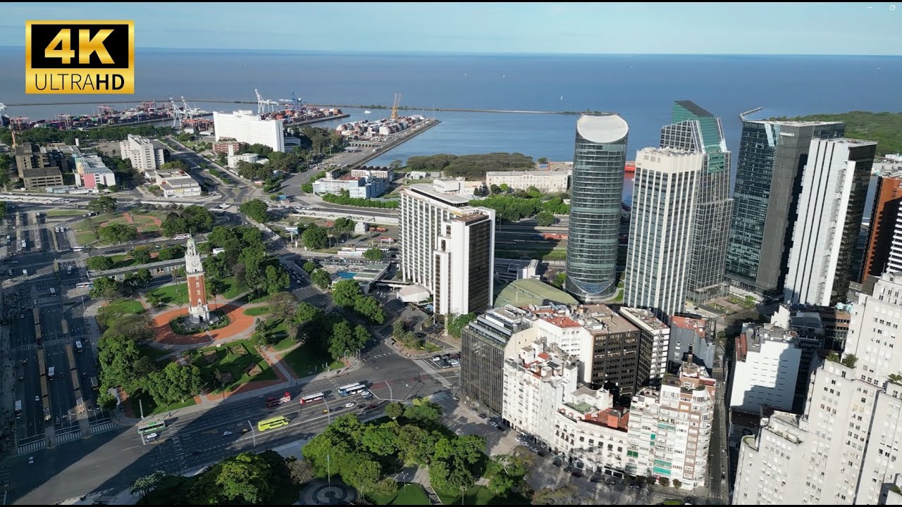🇦🇷 Plaza Fuerza Aérea Argentina | Torre Monumental desde el Cielo 🚁🌇