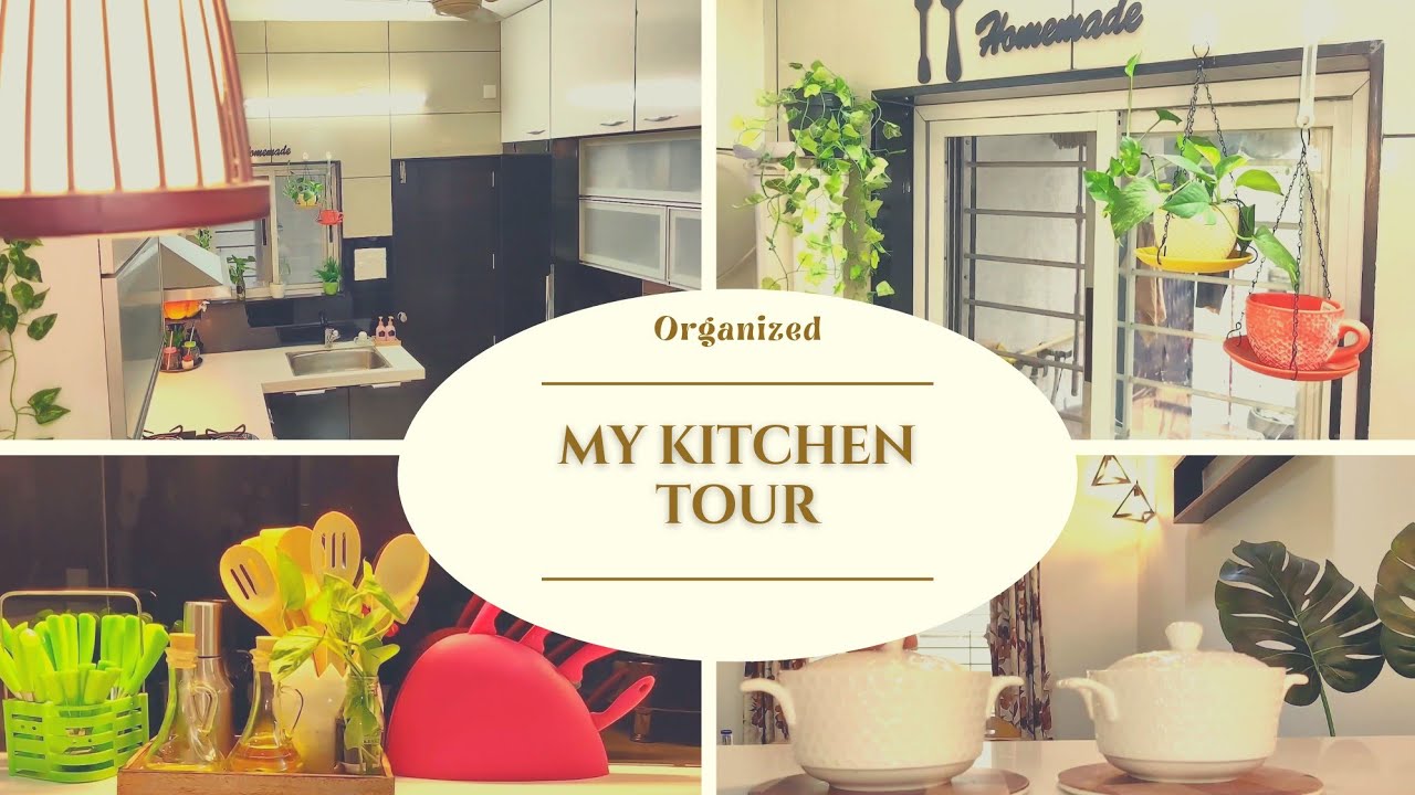 Organized Kitchen Tour|Kitchen Countertop Organization|How To Organize Kitchen|Indian Kitchen Tour