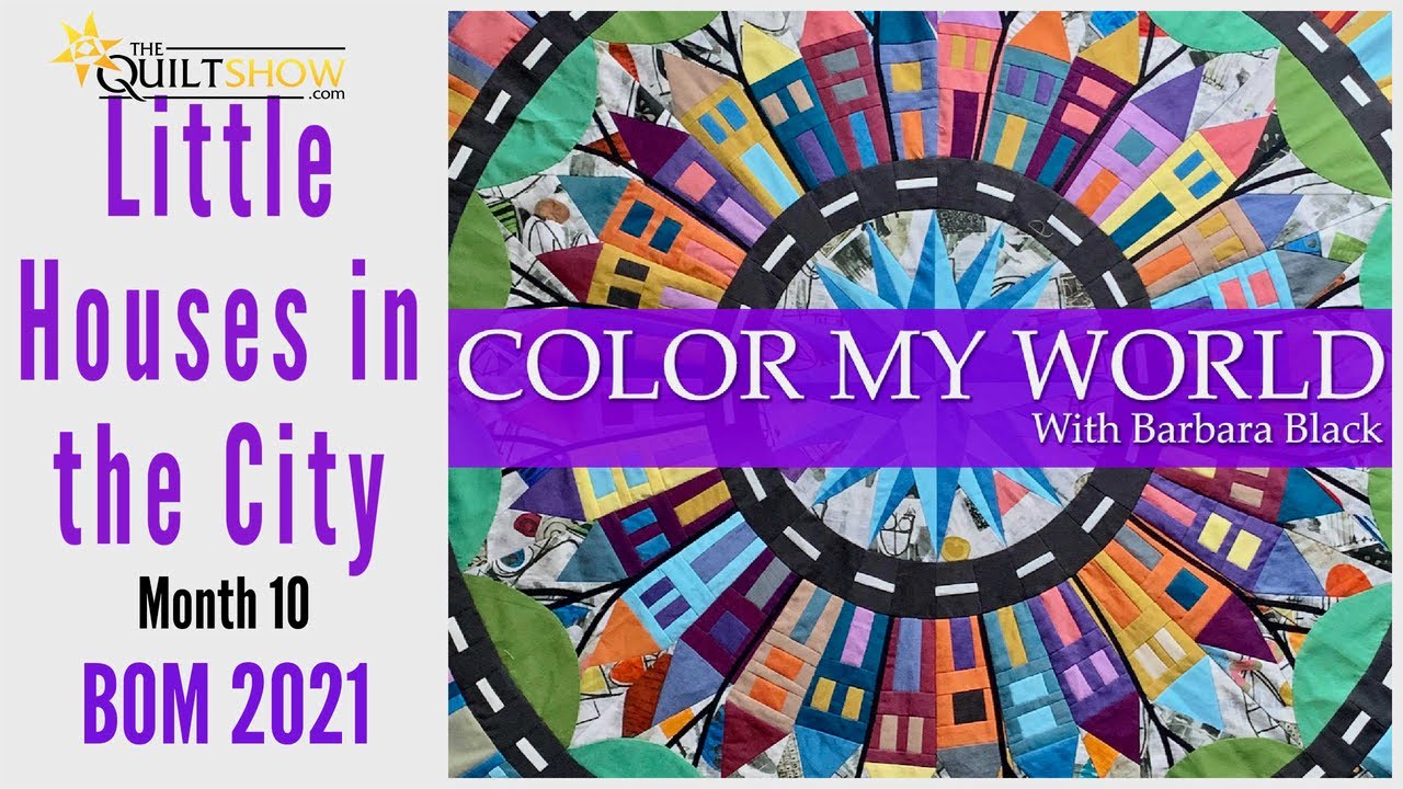 Color My World - BOM  Month 10 - Little Houses in the City