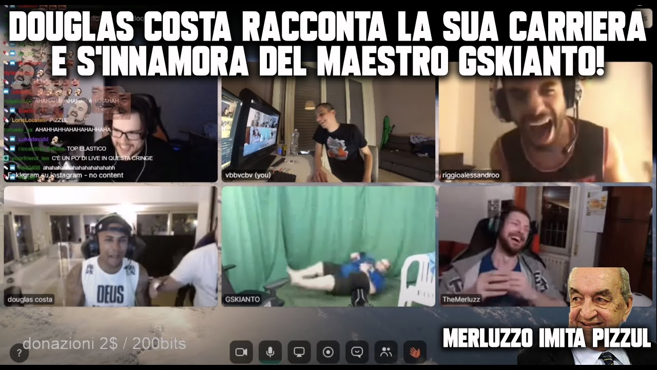 Douglas Costa racconta la sua carriera e s'innamora del maestro Gskianto
