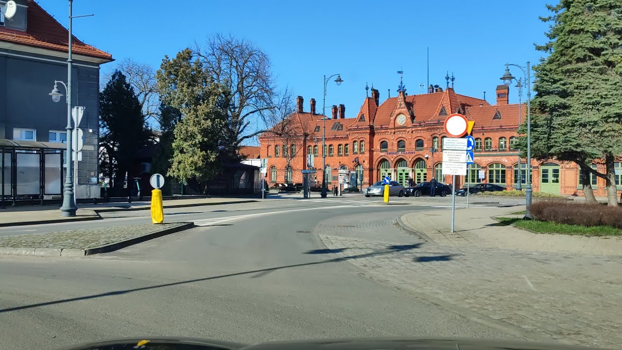 Malbork, przejazd przez miasto ✴ Nie tylko dla tych co za granicą✴📹 marzec 2024 #malbork