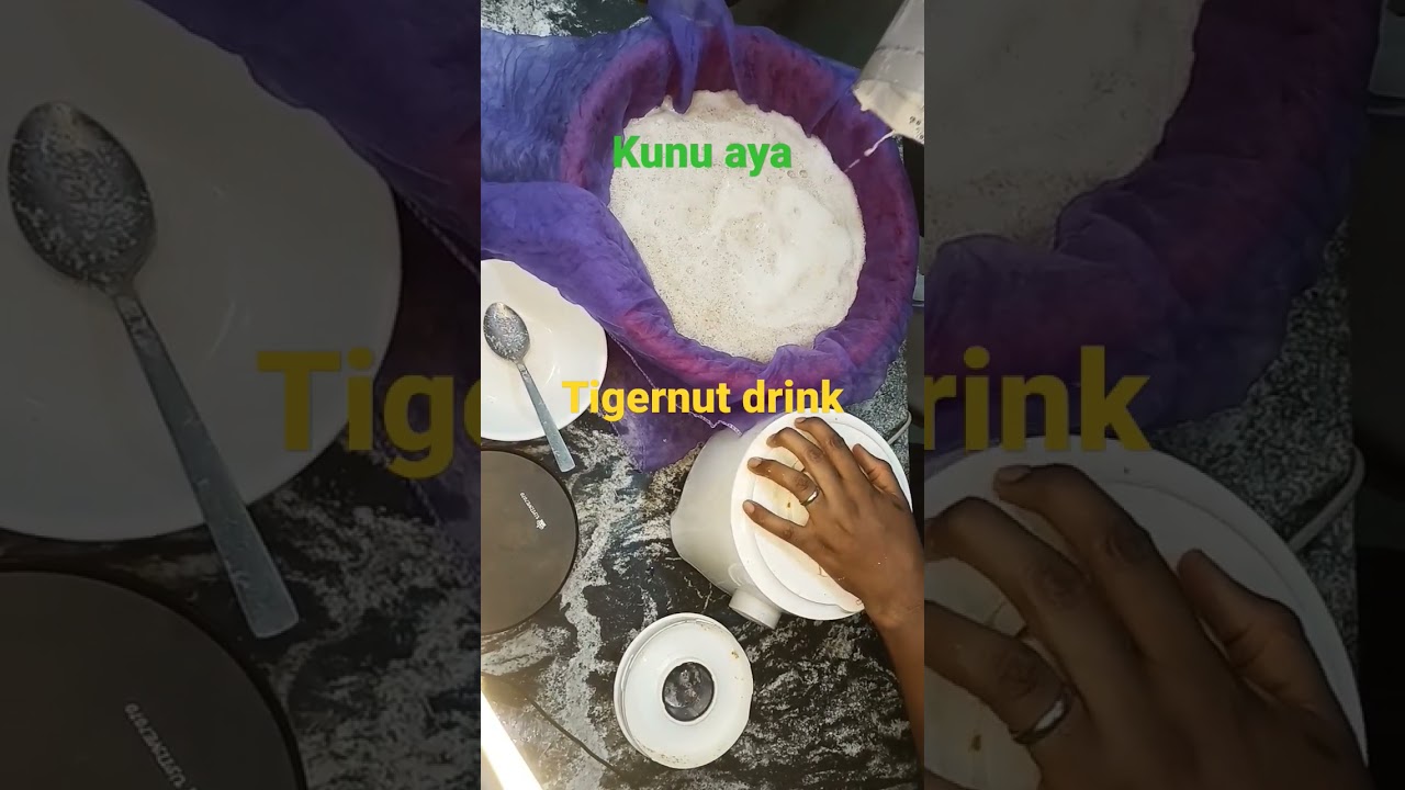 make kunu Aya | tigernut drink with ease #food #healthy juice #drink #milkdrink #drinks
