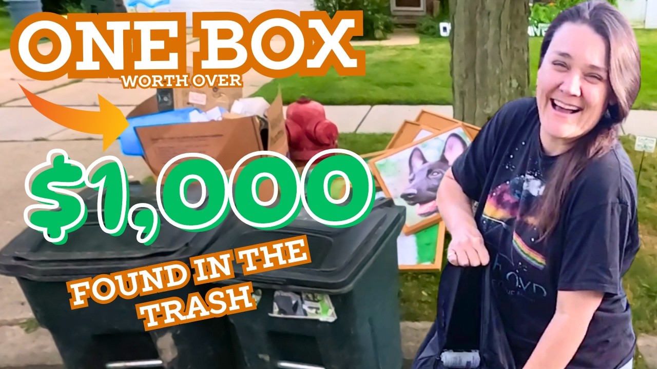 $1000 Box Found in The Garbage! Epic Trash Picking Finds