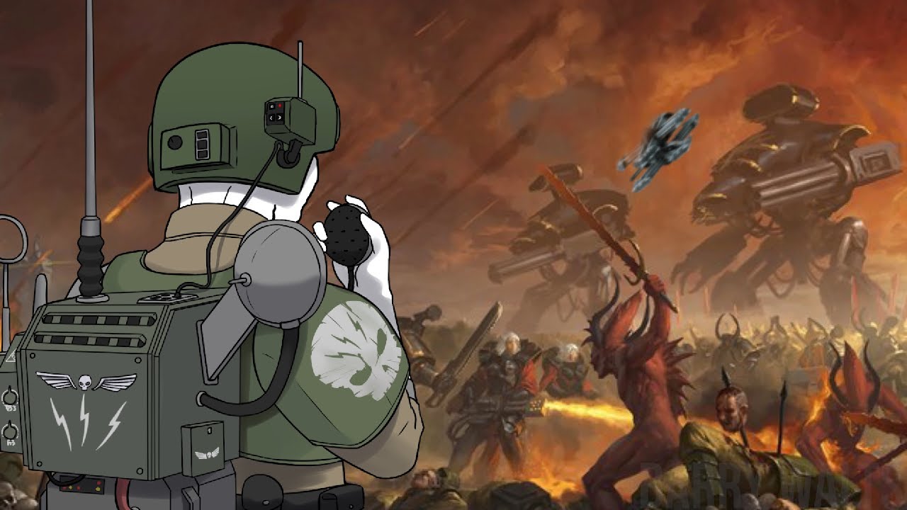 The End Of The World but the Blackstone Fortress is falling towards Cadia