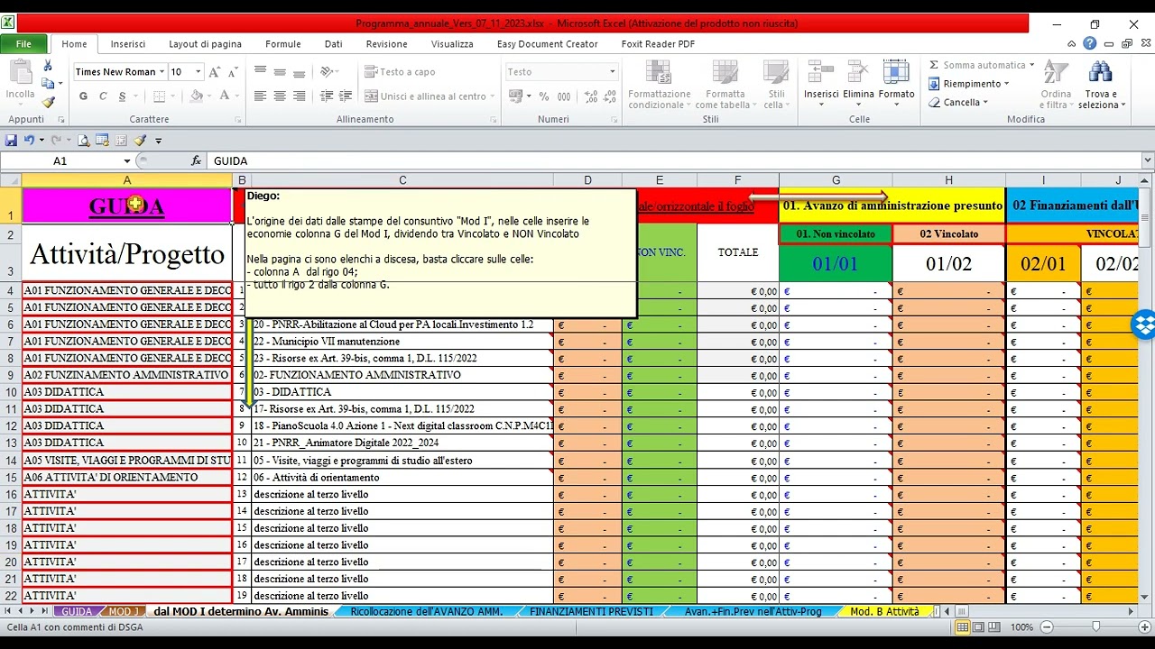 Tutorial parte 1:  La predisposizione del Programma Annuale D.I. 129/2018