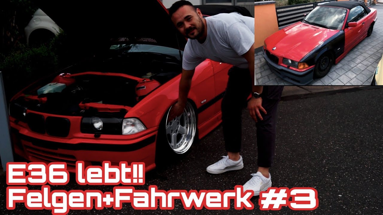 BMW E36 328i Cabrio Aufbau #3|Er lebt!!|Felgen+Airride|AcSchnitzer+Null Bar|