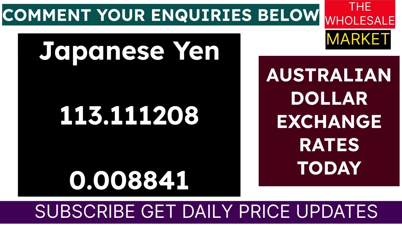 AUSTRALIAN DOLLAR EXCHANGE RATES TODAY 06 May 2026 🇦🇺