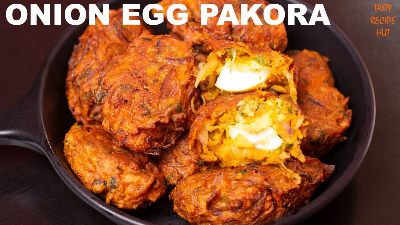 Crispy Onion Egg Pakora ! Teatime Snacks ! Egg Pakoda ! Onion Egg Snacks