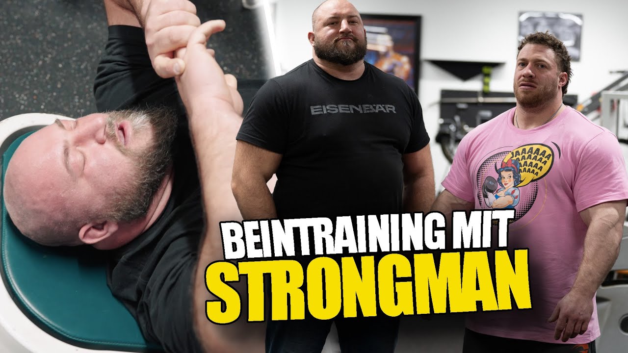 Beine mit dem stärksten Mann Deutschlands