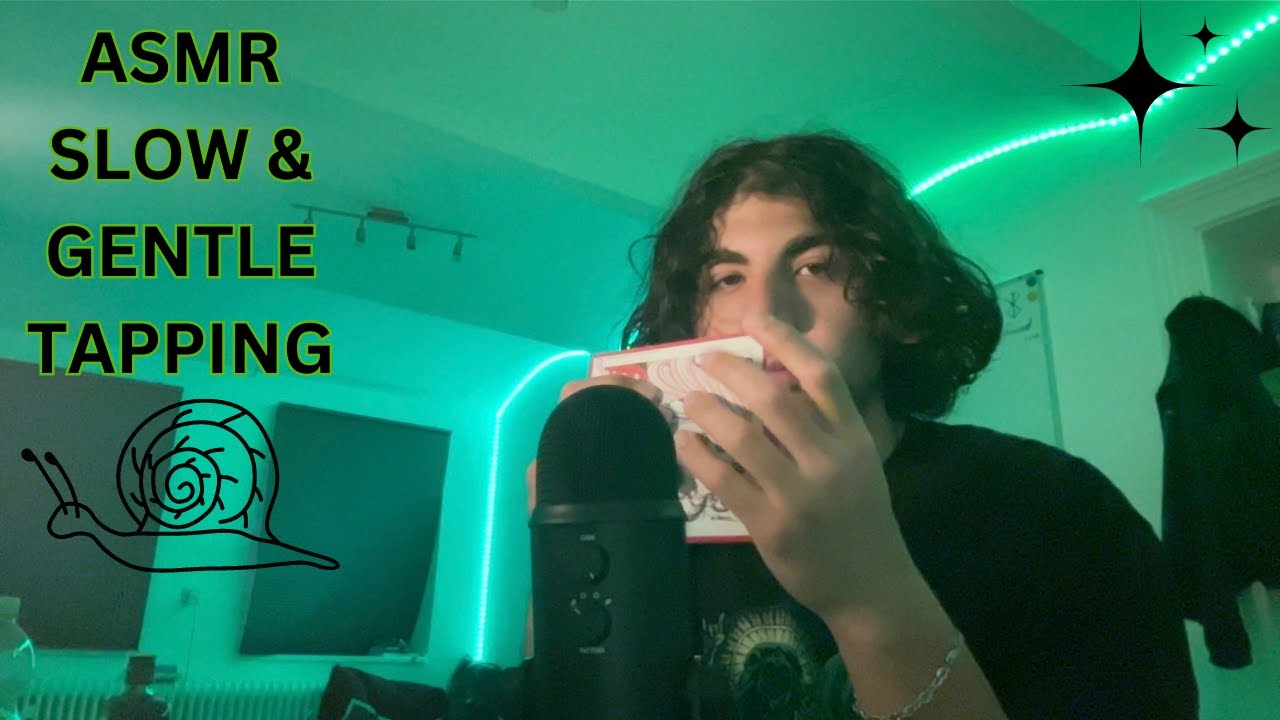 ASMR Tapping Slow and Gentle after a long day (+ whispers)