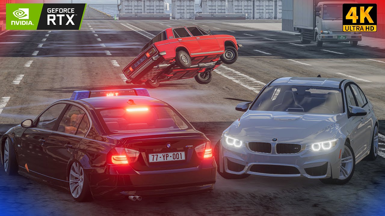 (Məhəllə ) Şəmi Aftoş Vaz 2106 İlə İki Təkər Qaldırdı | BeamNG.Driver | Maşın #malikbedelov