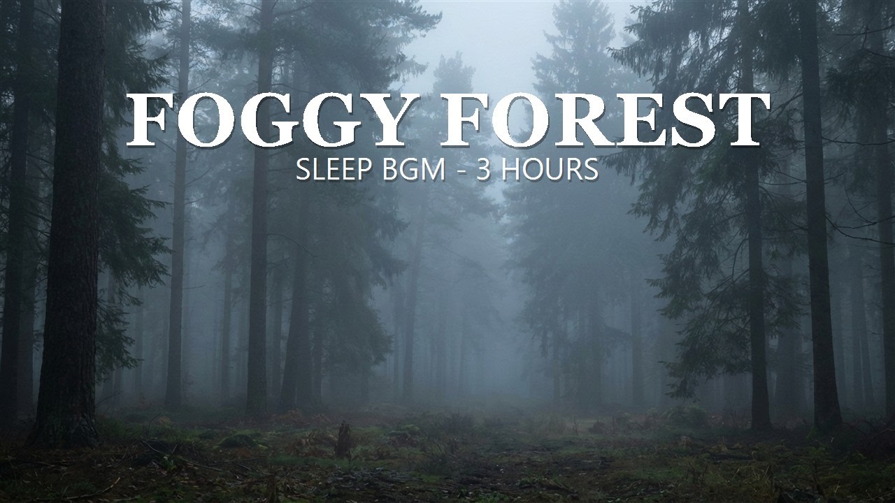 Foggy Forest Sleep Music 3 Hours | Deep Relaxation