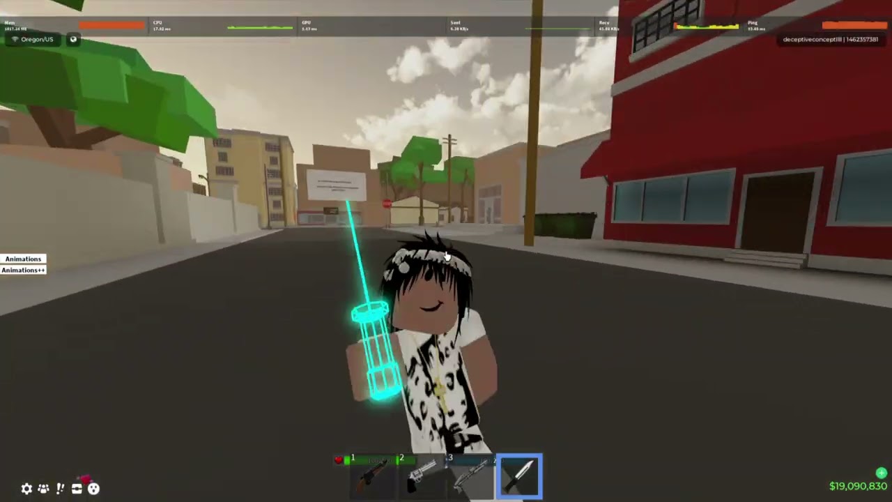fighting headless tryhards in zee hood (5v2)
