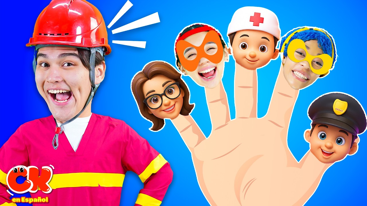 Trabajos de la familia finger 🖐👨🏼‍⚕️👮🏼🦸🏼‍♂️ | Canciones infantiles | Chiki Chaka Español