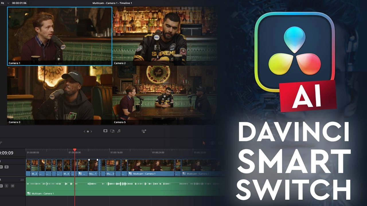 DaVinci Resolve 20 AI Multicam Editing is AMAZING! | SmartSwitch Tutorial