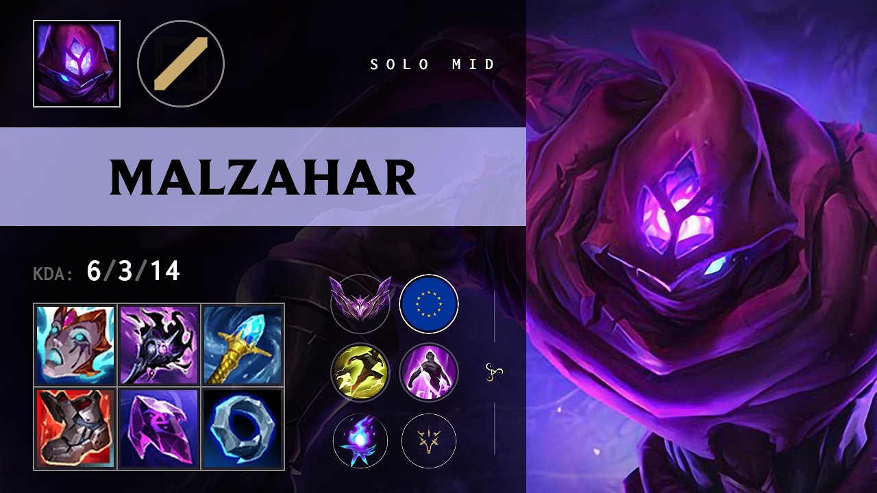 Malzahar Mid vs Ambessa - EUW Master Patch 26.17