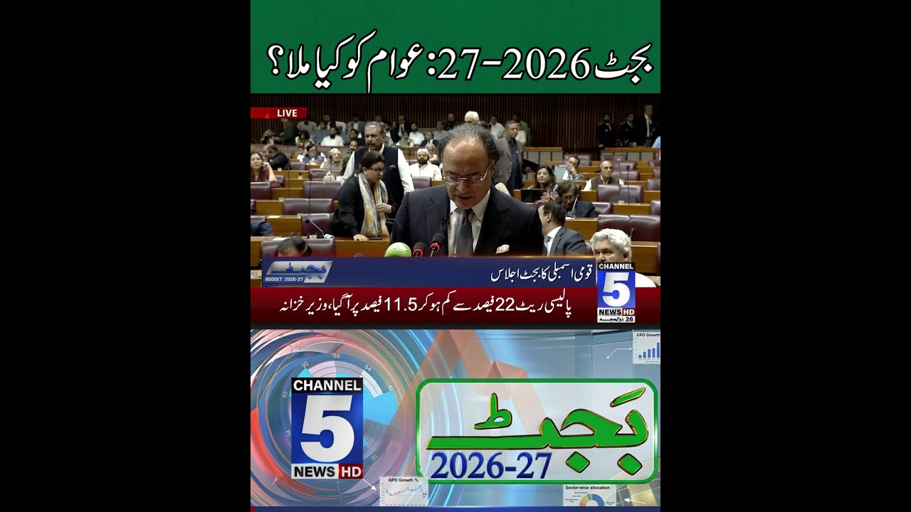 Federal Finance Minister Muhammad Aurangzeb is presenting budget proposals | Budget 2026-27