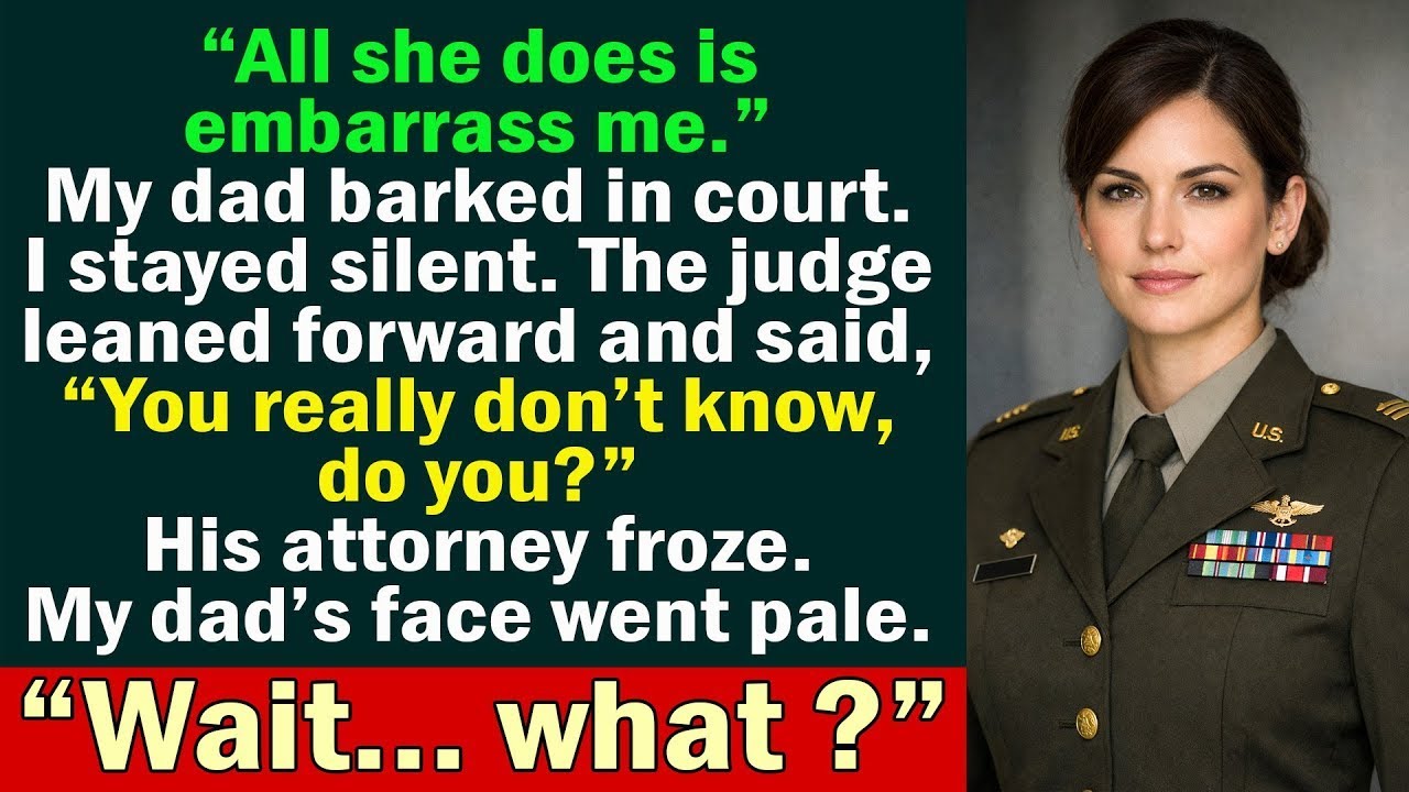 I Walked Into Court in Uniform. My Father Yelled “She Embarrassed Me” — The Judge Paused