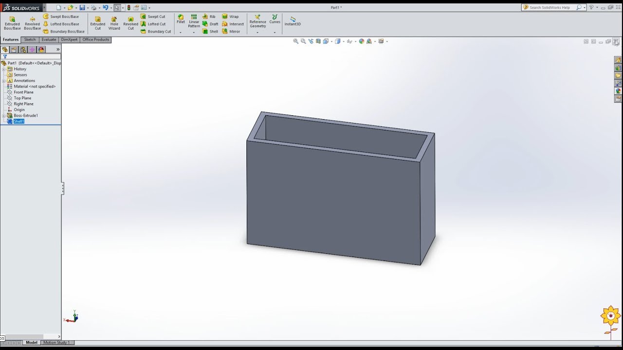 Shell and Dome Features in Solidworks |#25| PCE | Prof. Binsu Babu
