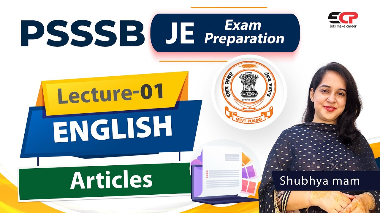Articles | English Lec-1 | PSSSB JE Civil Electrical exam preparation Non Technical