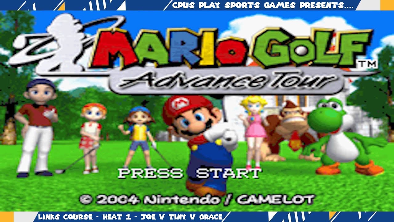 Mario Golf: Advance Tour - Links Course - Heat 1 - Joe v Tiny v Grace
