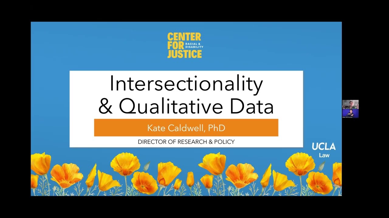Collaborative on Citizen Data Webinar: Guidance on Intersectionality