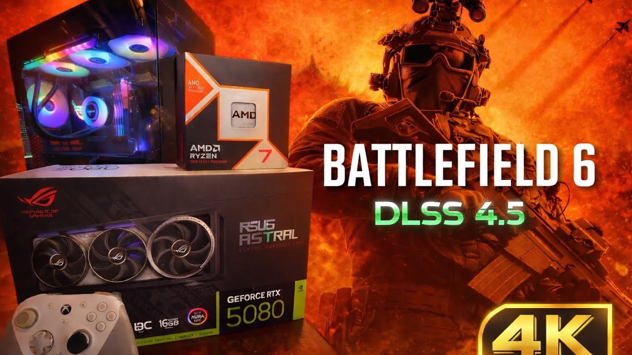 BATTLEFIELD 6 4k DLSS 4.5 RTX 5080 