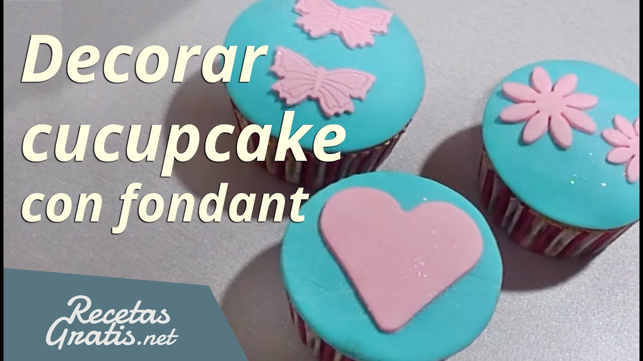 Decorar Cupcake con fondant