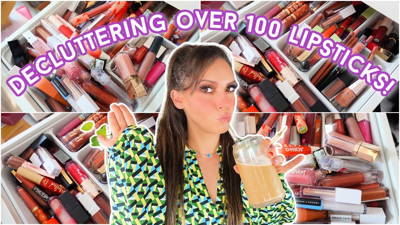OMGGG OVER 100 GONE!!! EXTREME LIPSTICK DECLUTTER 2022