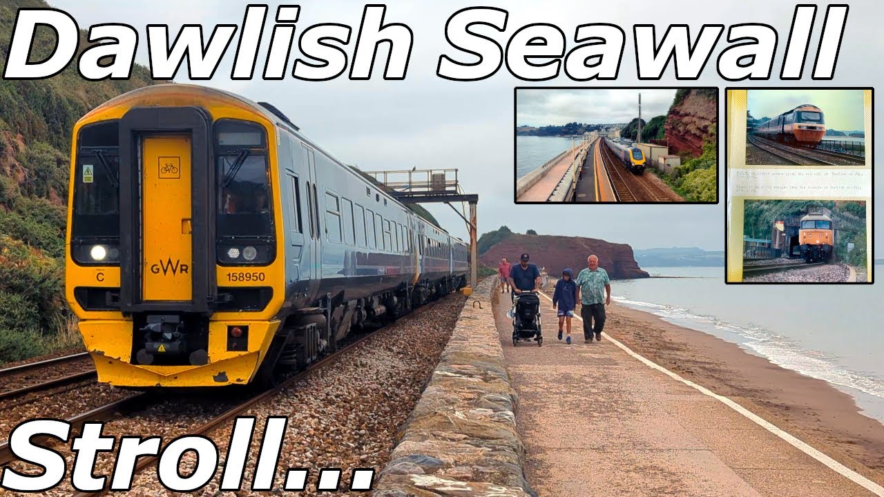 Dawlish Seawall: A Seawall Stroll With Rare Train Shots – 13/08/25