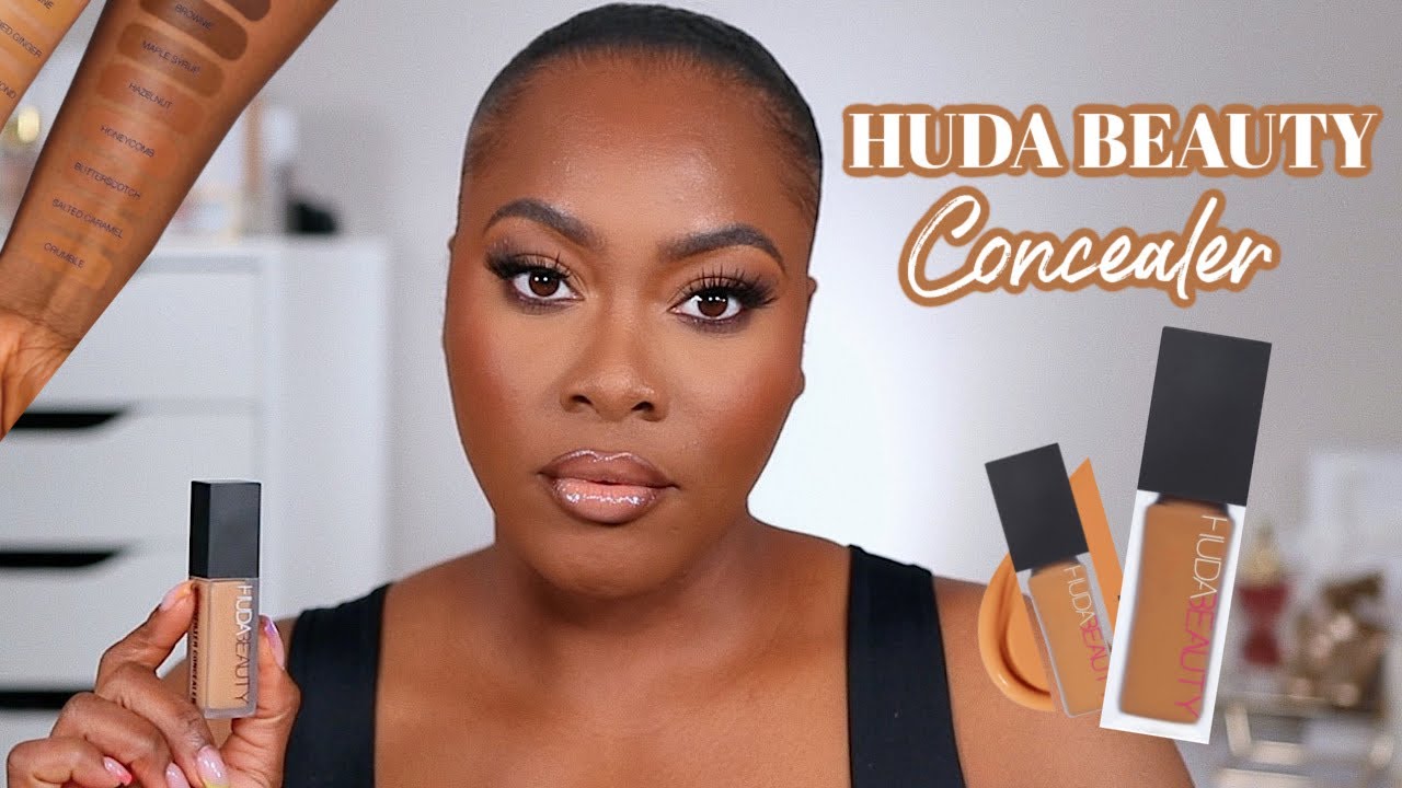 NEW HUDA BEAUTY FAUX FILTER  CONCEALER REVIEW SWATCHES + WEAR TEST 2022