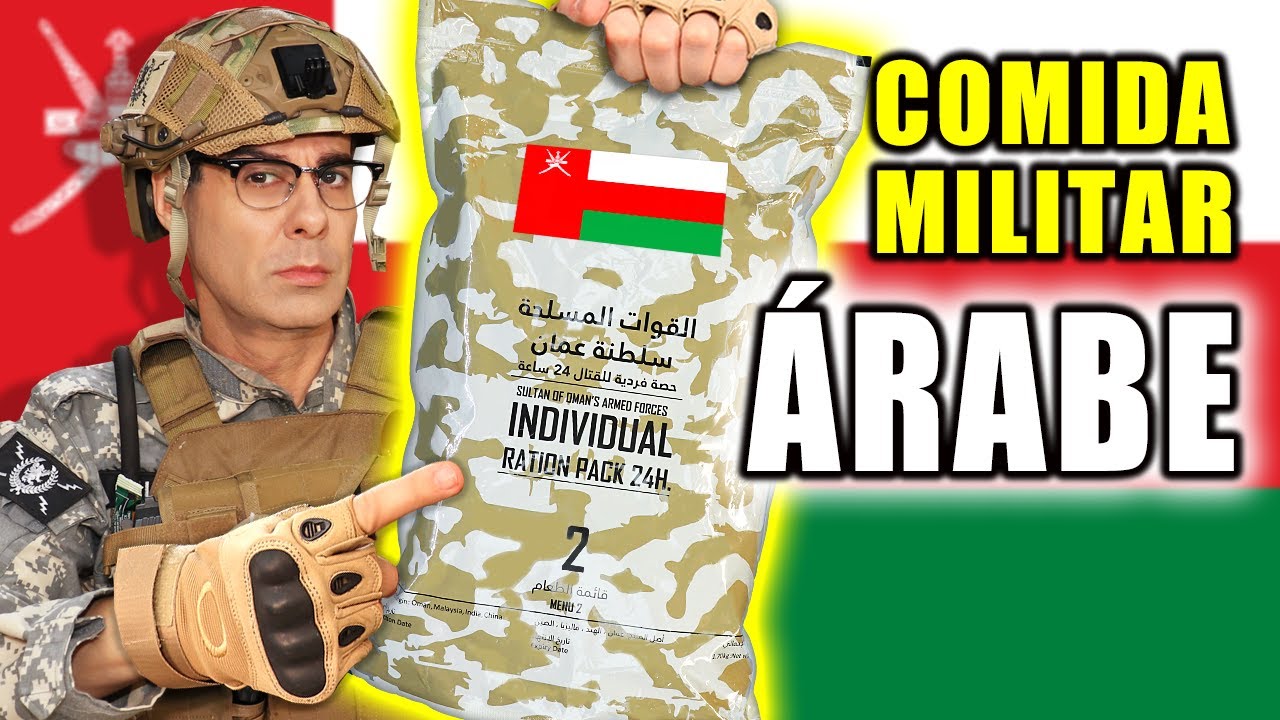Probando COMIDA MILITAR ÁRABE del Sultanato de Omán 24 Horas
