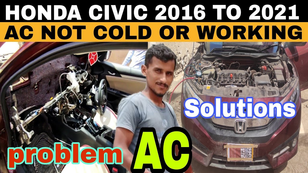 Honda Civic 2016 2021 Evaporator Core Replacement|Honda Civic AC Cooling Coil Leak Problem Solution