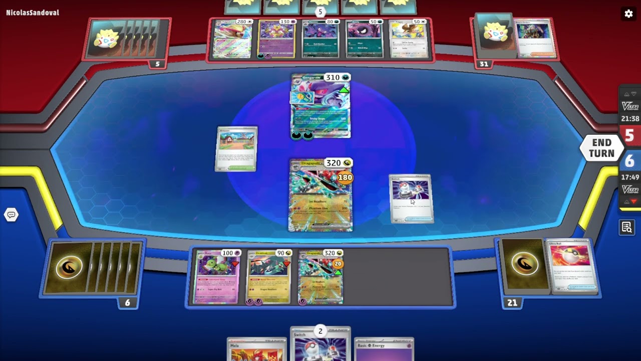 Pokemon TCG Live 27 Dragapult ex VS Gengar ex