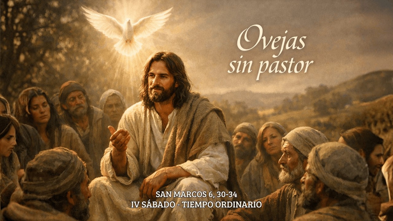 ✝ Jesús tuvo compasión: ovejas sin pastor | Evangelio de hoy (Mc 6,30-34)