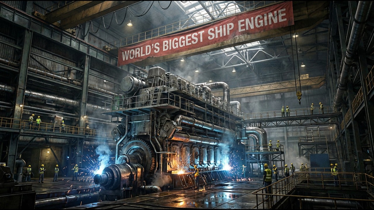 How Massive 100,000 HP Ship Engines Are Built | Mega Factory Inside