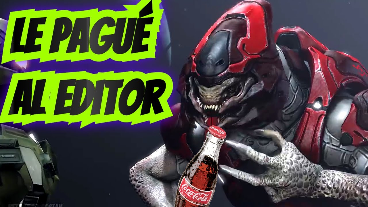 Le pagué al editor con una coca bien fría, y esto es lo que me entregó. #halo #haloinfinite