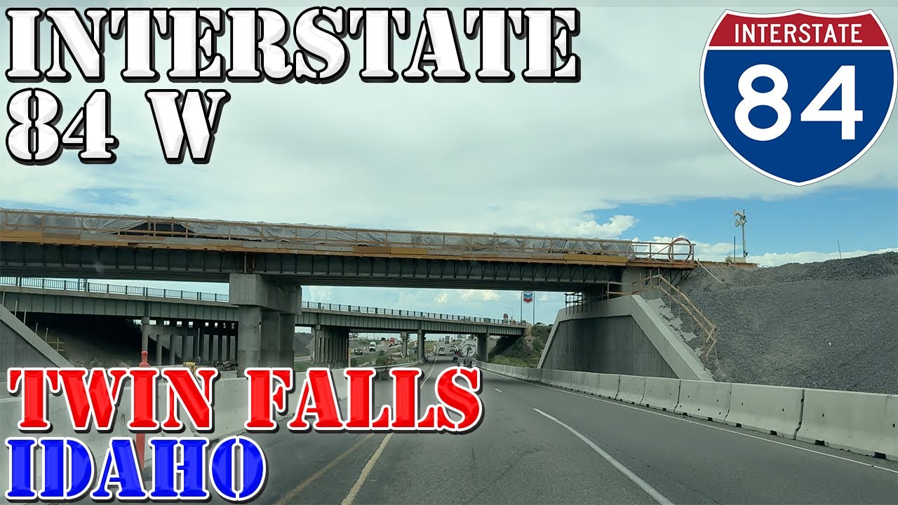 I-84 West - Twin Falls - Idaho - 4K Highway Drive