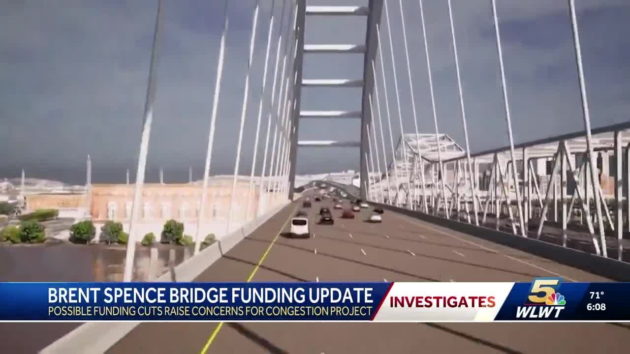 Demolition work, planned roundabout signs Brent Spence companion bridge project on track
