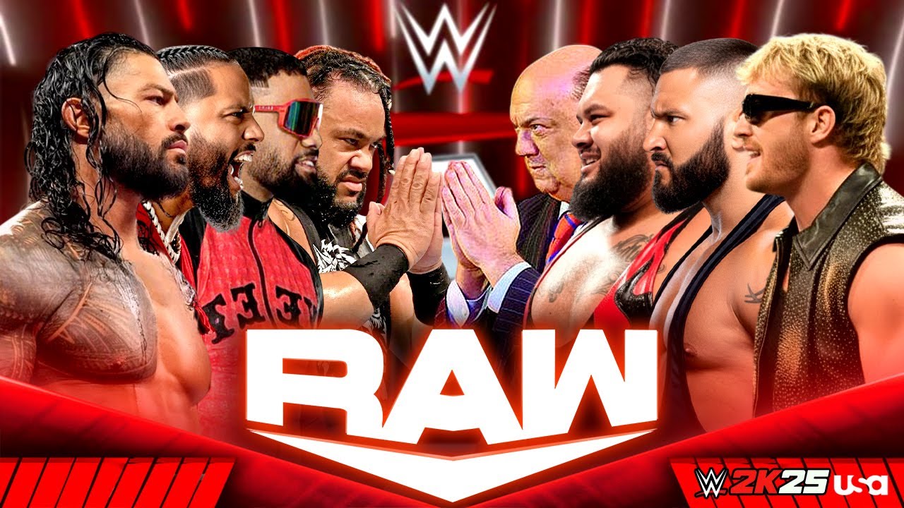 Матч команды Романа Рейнса против Вижена с Полом Хейманом — WWE RAW на Netflix, полная запись, 29...