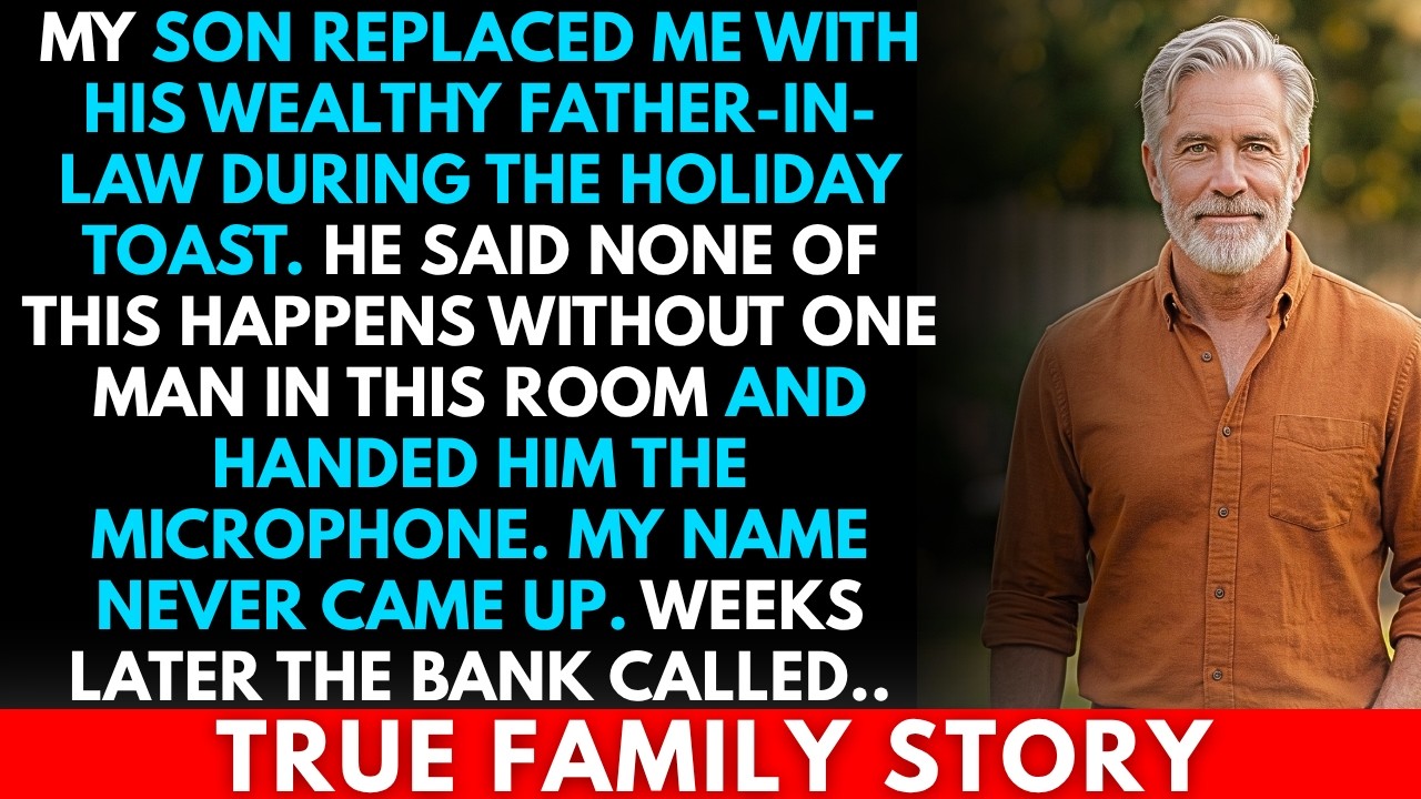 My Son Replaced Me With His Wealthy Father-In-Law During The Holiday Toast.