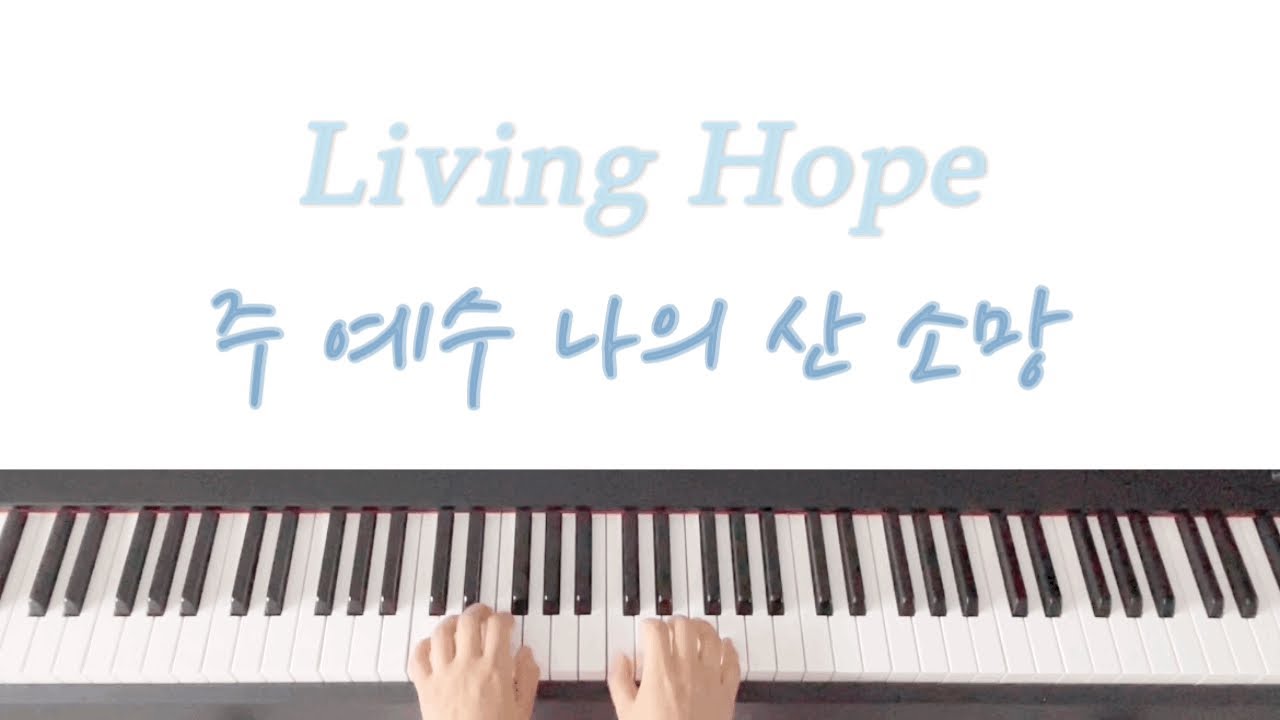 ‘주 예수 나의 산 소망’ Living Hope - Phil Wickham | 피아노 반주 piano MR (C key)