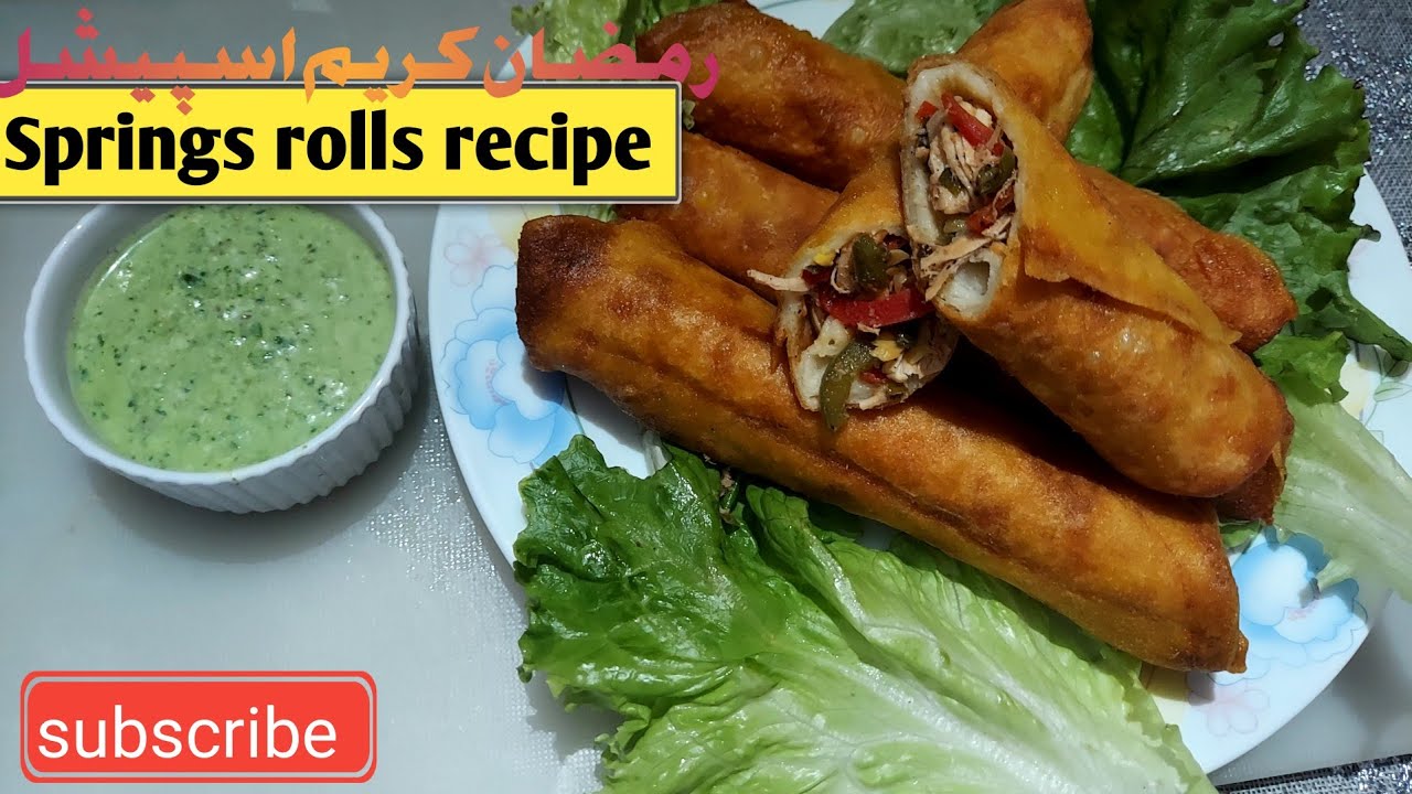 Best chicken springs roll recipe || Easy to make springs roll recipe || perfect chicken springs roll