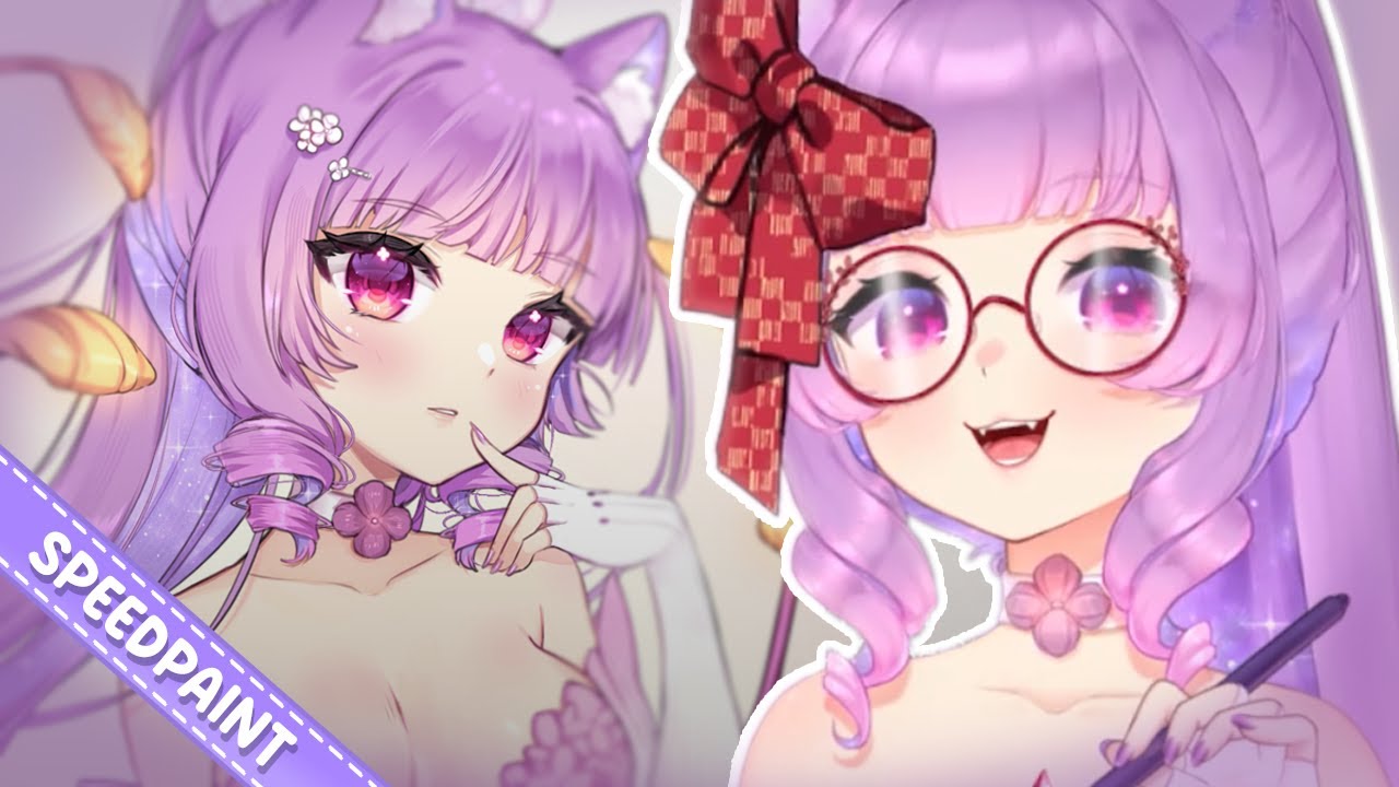 🎨[speedpaint] Drawing my Vtuber - progress of real Art - 🚫Ai
