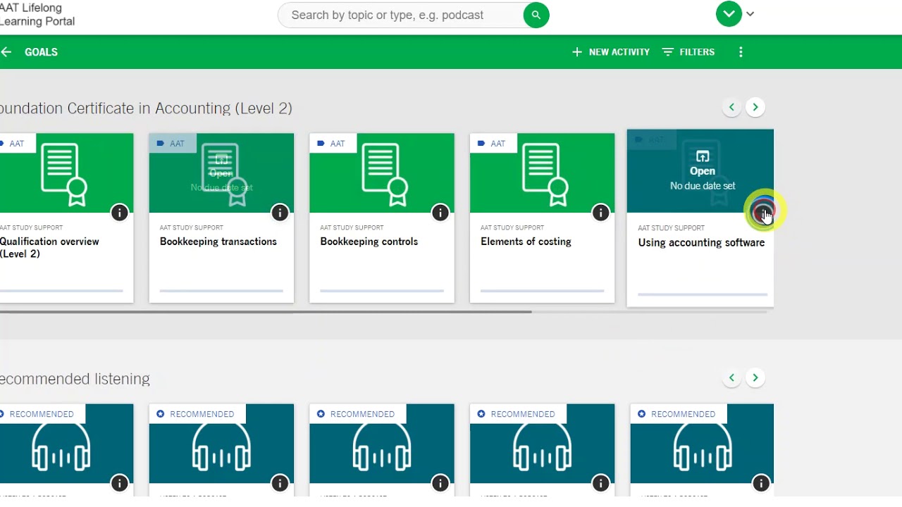 Using the AAT Lifelong Learning Portal