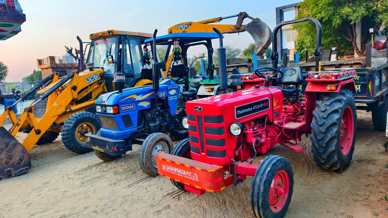 New JCB 3dx Xpert Loading Mud in Tractor Stuck New holland 3630 Mahindra 475 Kubota | Jcb Tractor