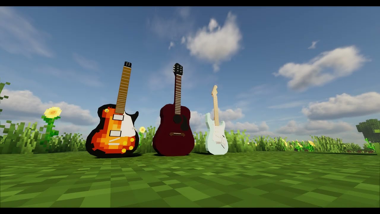 Play Guitar in Minecraft! Mod Tutorial & Showcase