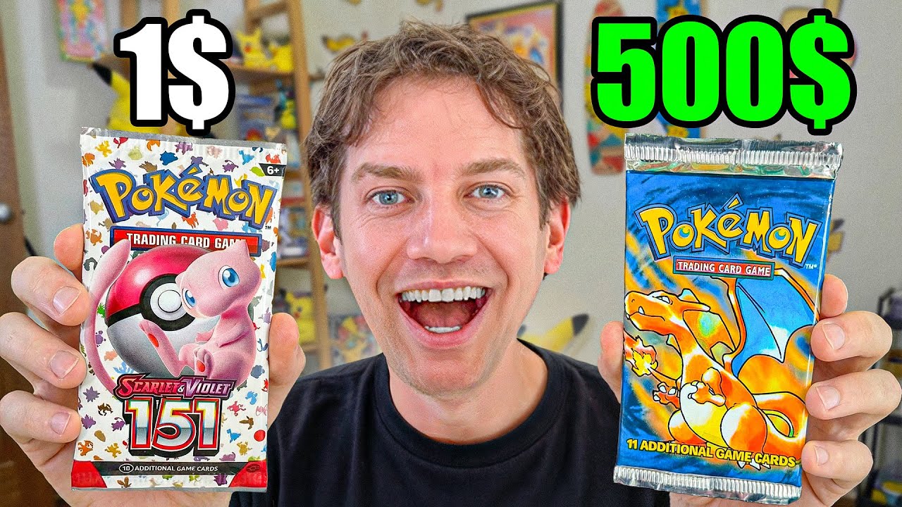 Бустеры Pokémon за 1 доллар против бустеров за 500 долларов
